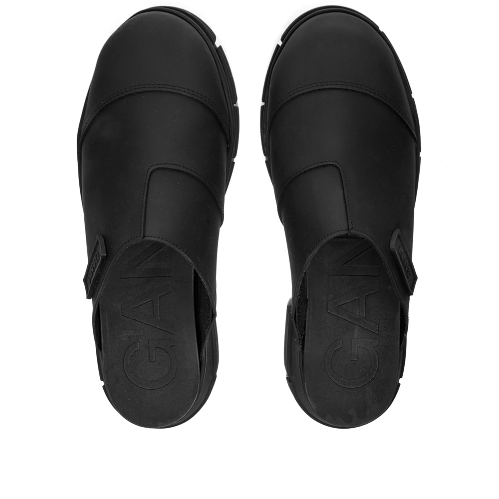 GANNI Recycled Rubber City Mule Black END. (KR)