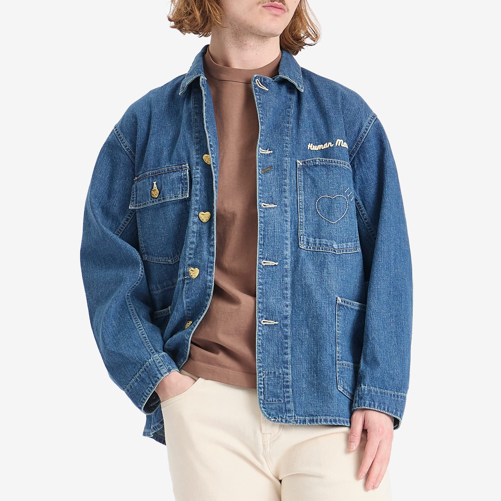 ジャケット・アウター HUMAN MADE Denim Coverall Future \"Indigo Human Made Denim Coverall Jacket Indigo Men's - FW22 - US