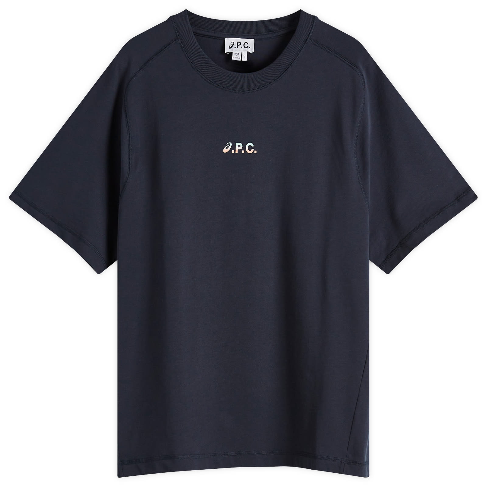 A.P.C. Men's x Asics Wind Logo T-Shirt Dark Navy - Curated