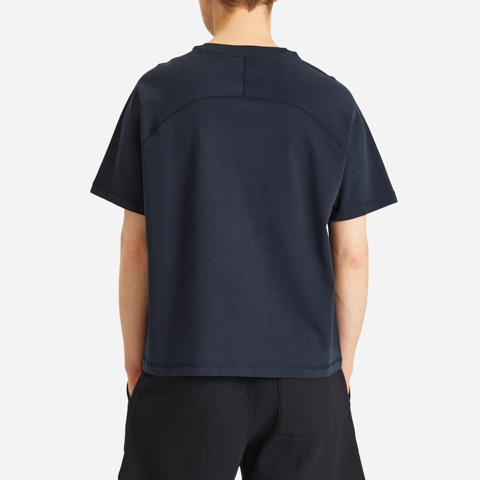 A.P.C. ASICS コラボ ウインド COEAV-H26453-IAK：ネイビー A.P.C. Men's x Asics Wind Logo T-Shirt Dark Navy - Curated