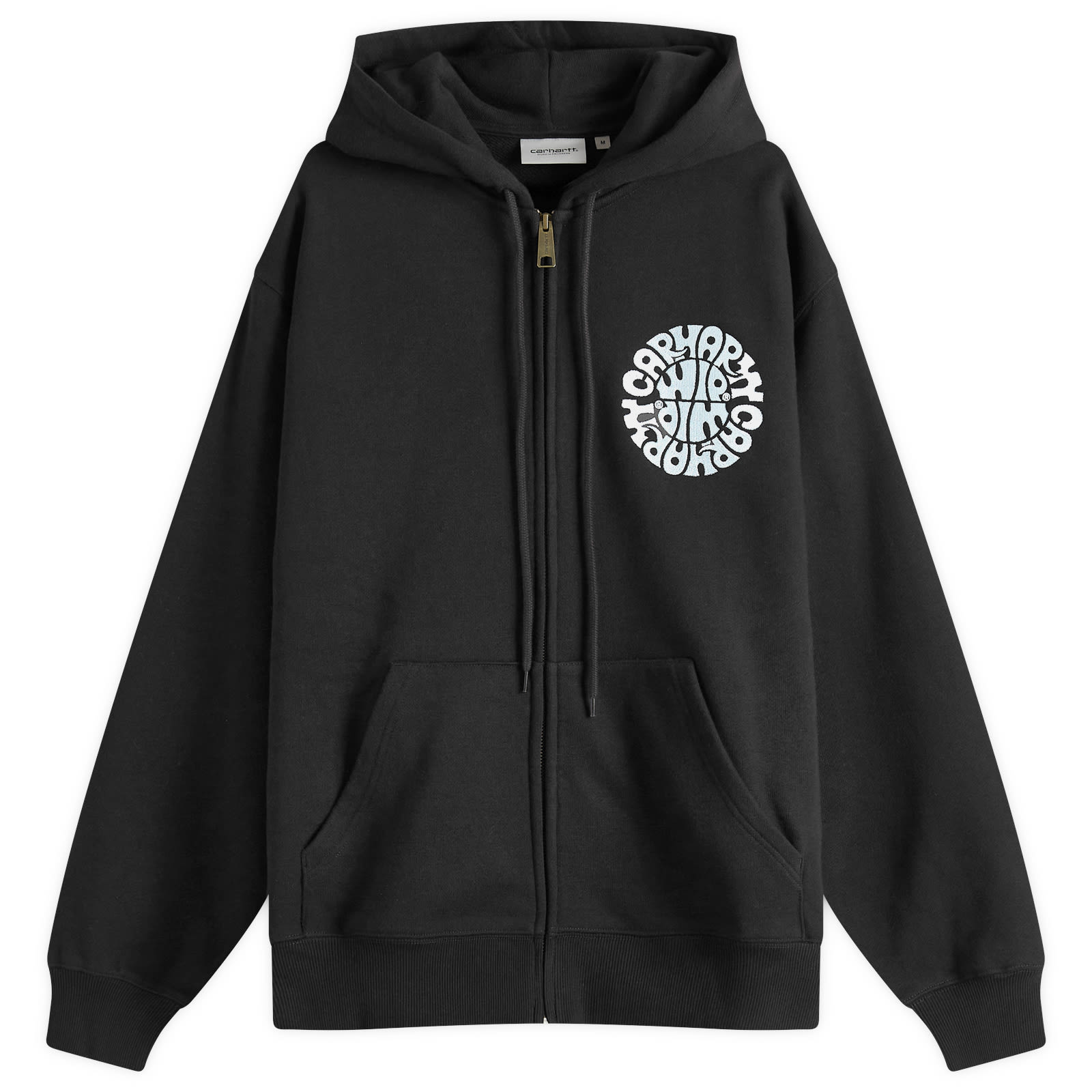 Carhartt WIP Hooded Jazzy Sweat Jacket Black & Air Sky | END