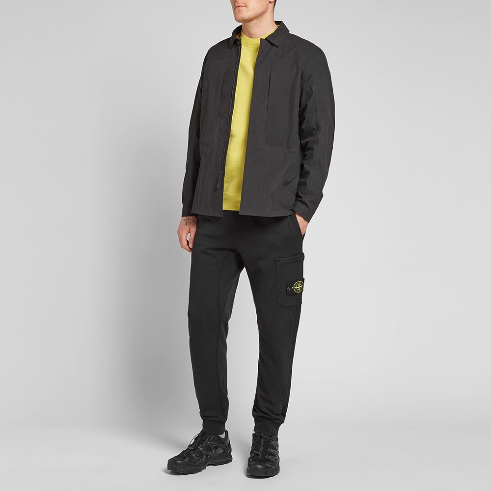 Stone Island Malfile Fleece Old Effect Crew Sweat Mustard | END.