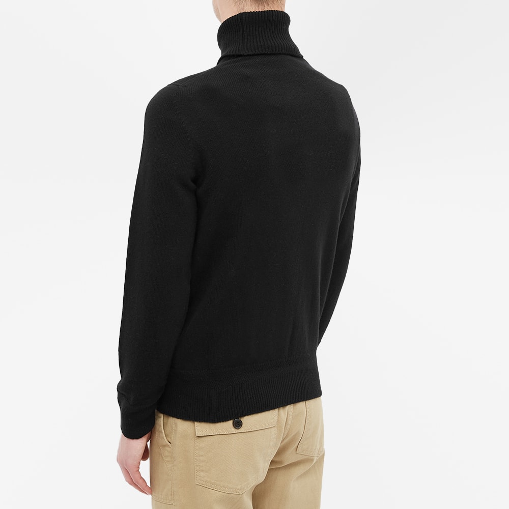 john smedley black roll neck