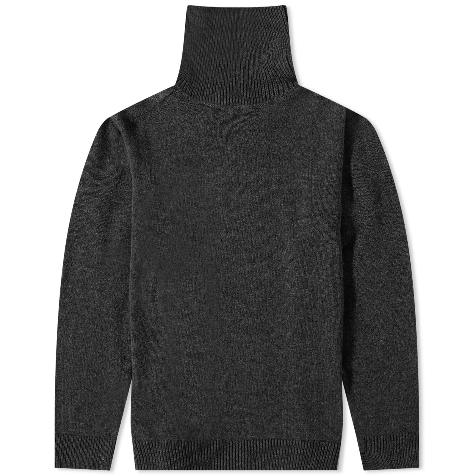 Raf Simons Oversized Turtle Neck Knit Dark Grey END GB raf-simons-oversized-turtle-neck-knit-dark-grey-end-gb