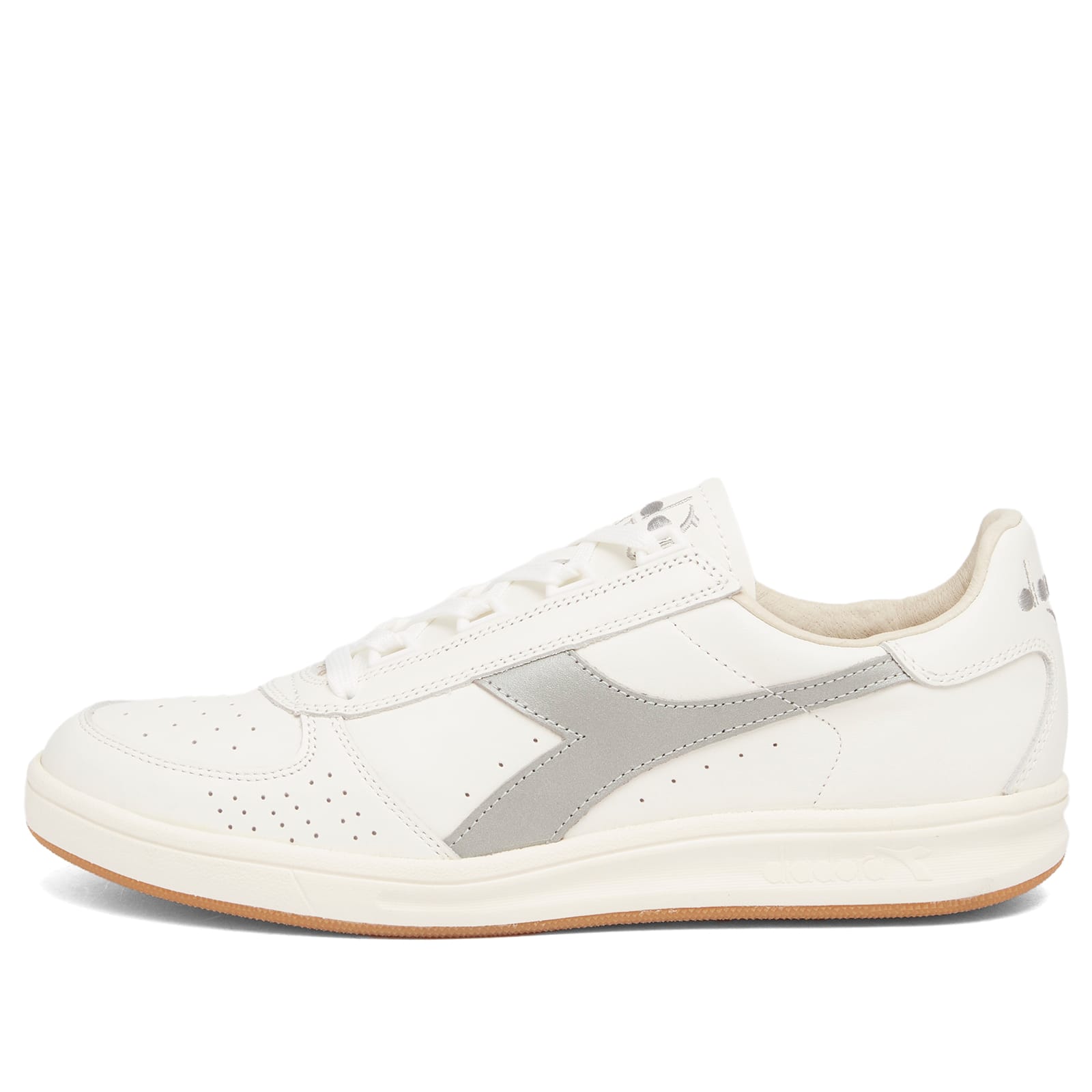 Diadora B.Elite '84 Sneaker in White/Silver - 201-181586-C6103