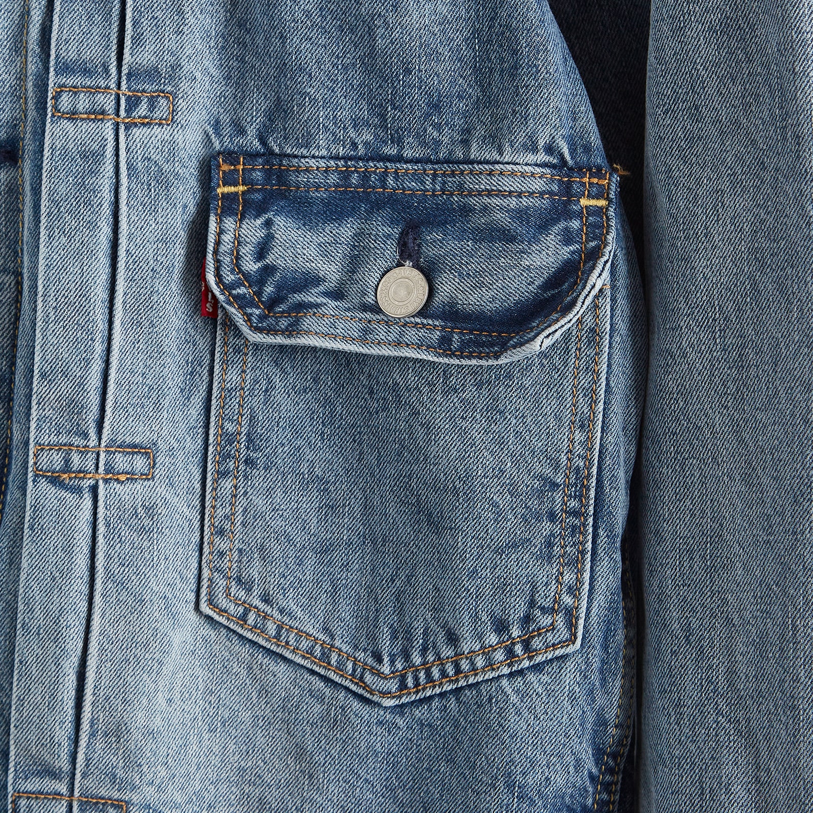 Levi's Men's Red Tab Excusive Selvedge Type 2 Trucker Jacket Blue