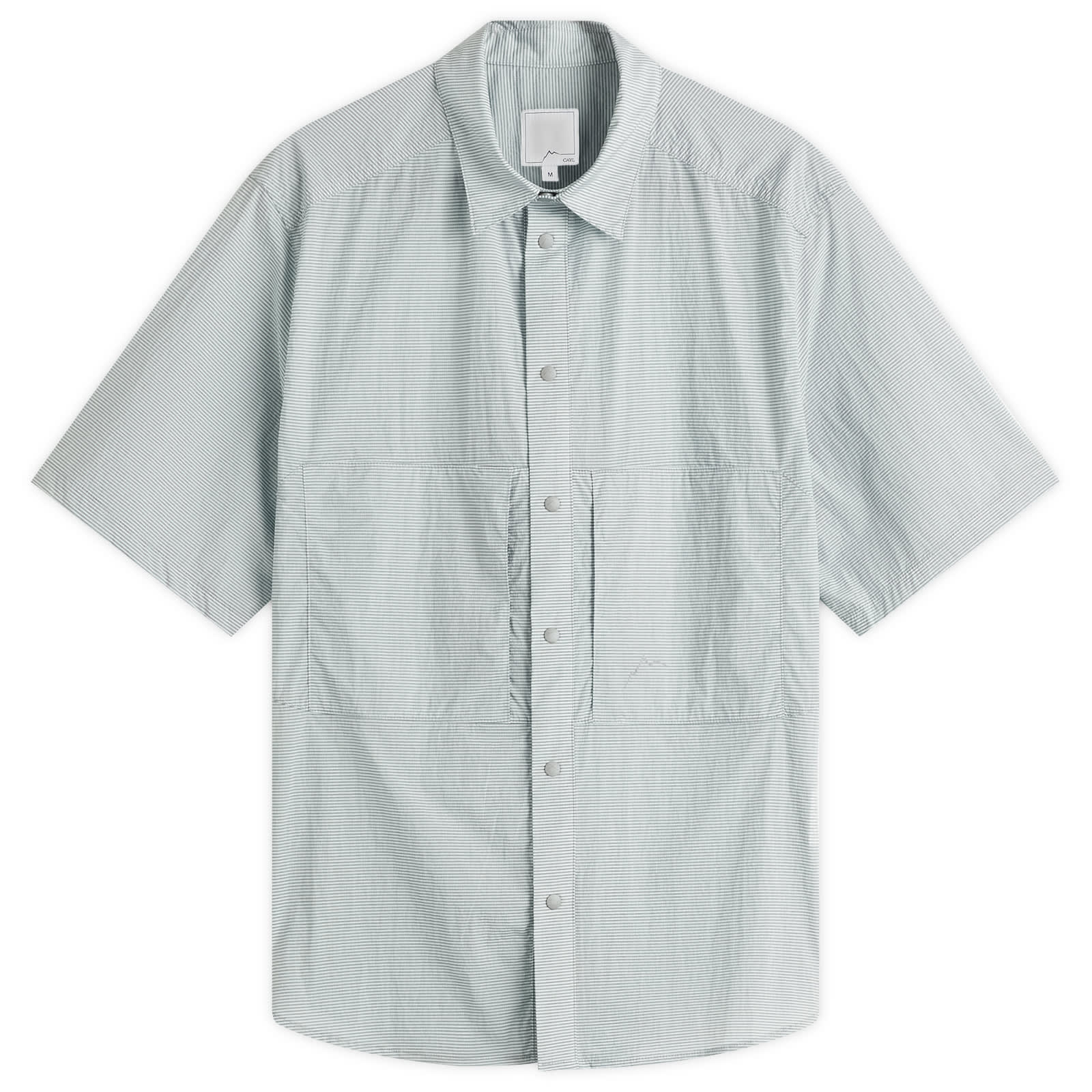 CAYL Check 2 Pocket Short Sleeve Shirt Light Grey | END. (US)