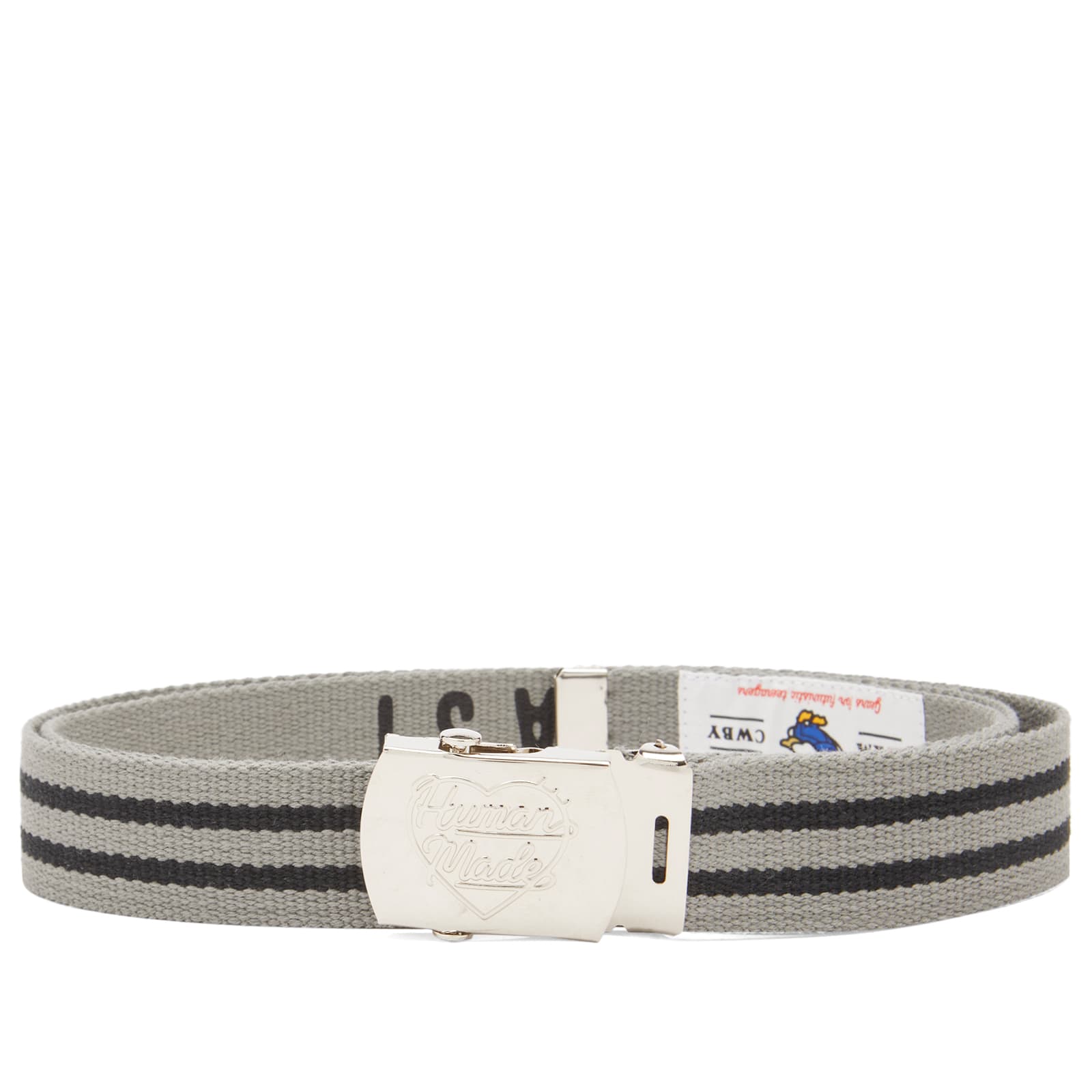 HUMAN MADE 関税込 ホワイト Webベルト Human Made Webbed Belt Grey | END. (TW)