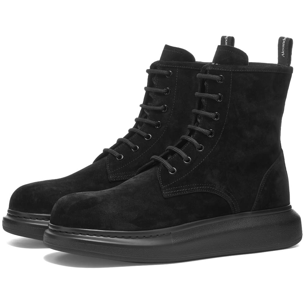 ALEXANDER MCQUEEN ハイウエストフリツショトハンツ 【関税込】 Alexander McQueen Leather Wedge Sole Boot Black | END. (US)