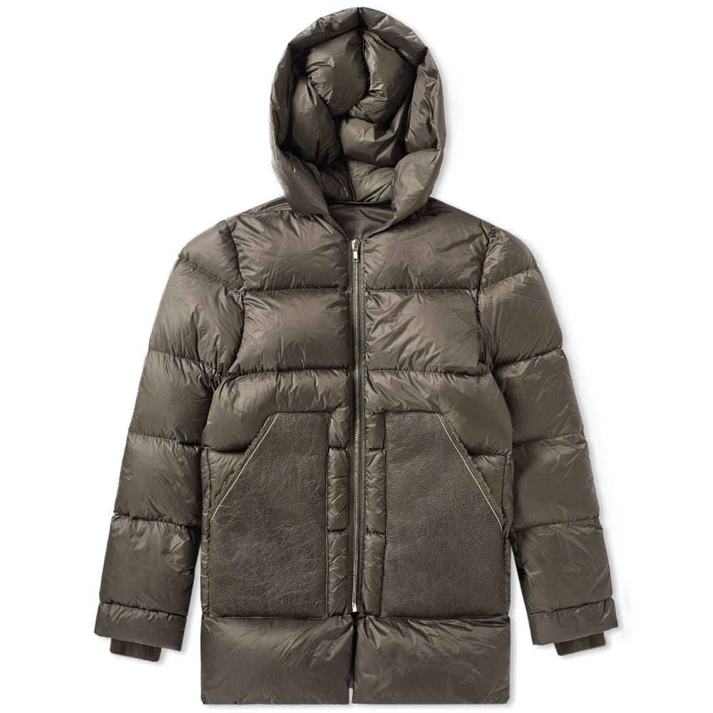 Rick Owens Hooded Duvet Jacket Dark Dust END.