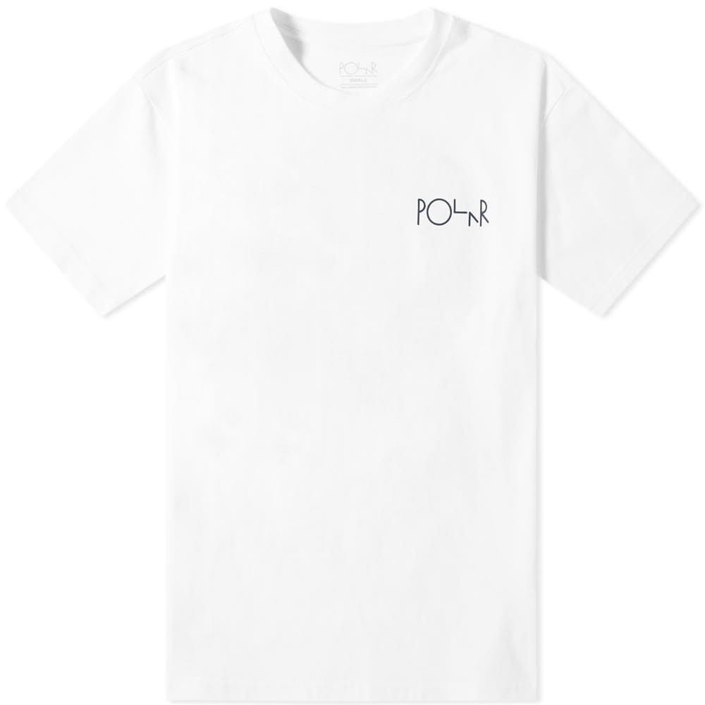 The creation of Pontus Alv, Polar Skate Co. adorns this white tee with a circular graphic logo in visually striking black. Utilising Portuguese manufacturing, this pure cotton tee has a ribbed crewneck and a straight hem, ensuring that it will fit just as well while skating as it does on the street.100% CottonRibbed CrewneckPrinted BrandingMade in Portugal