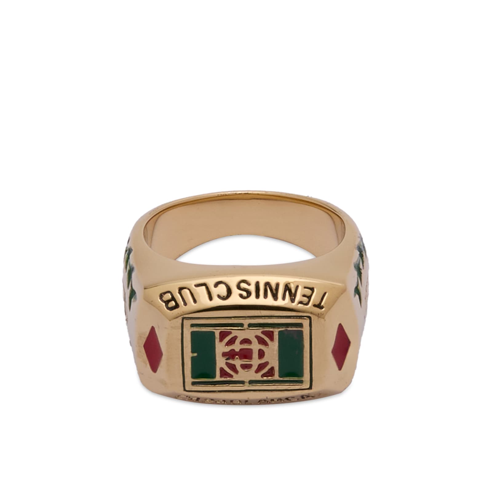 Casablanca Men’s Tennis Club Ring Brass