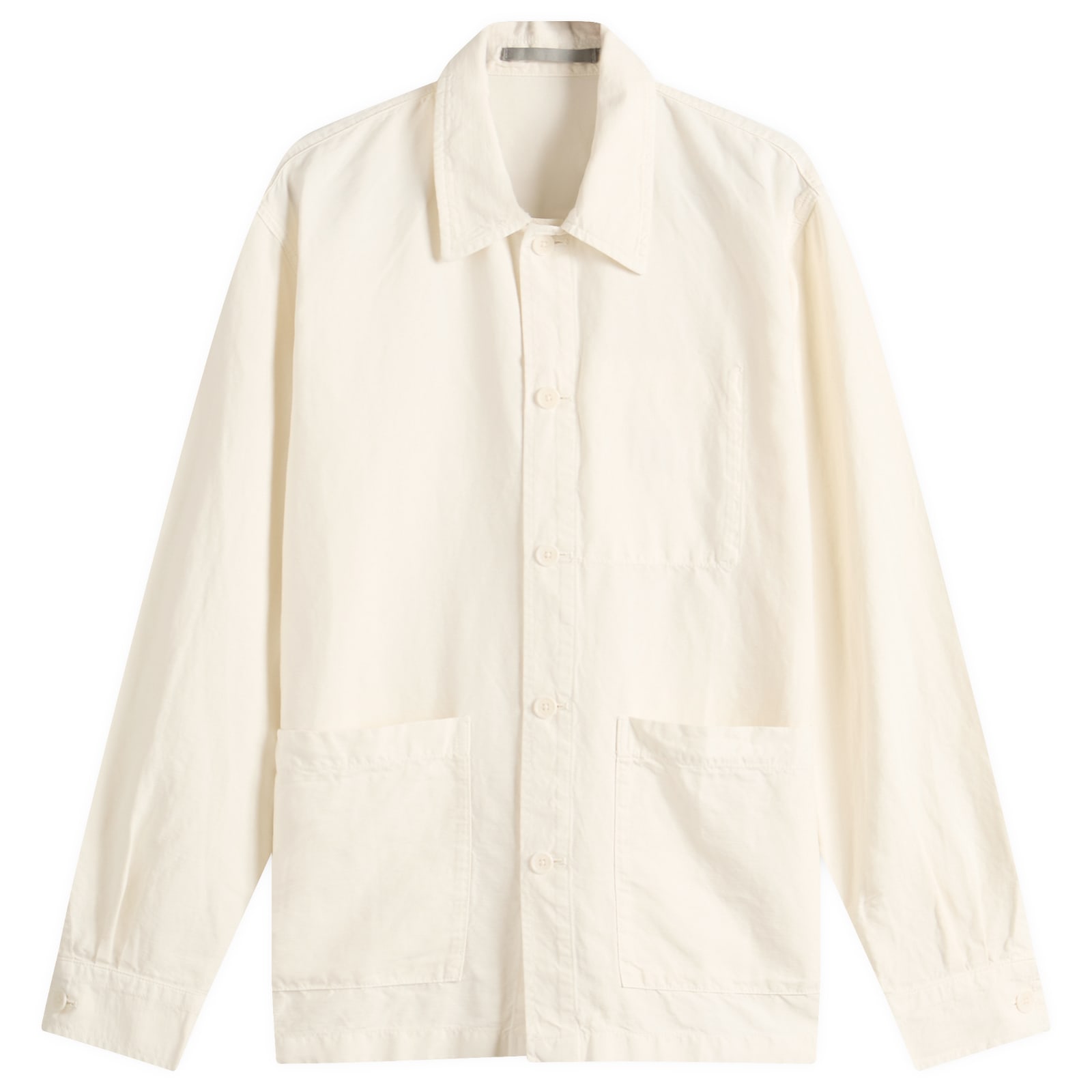 Norse Projects Men's Kit White Julian Cotton Linen Overshirt