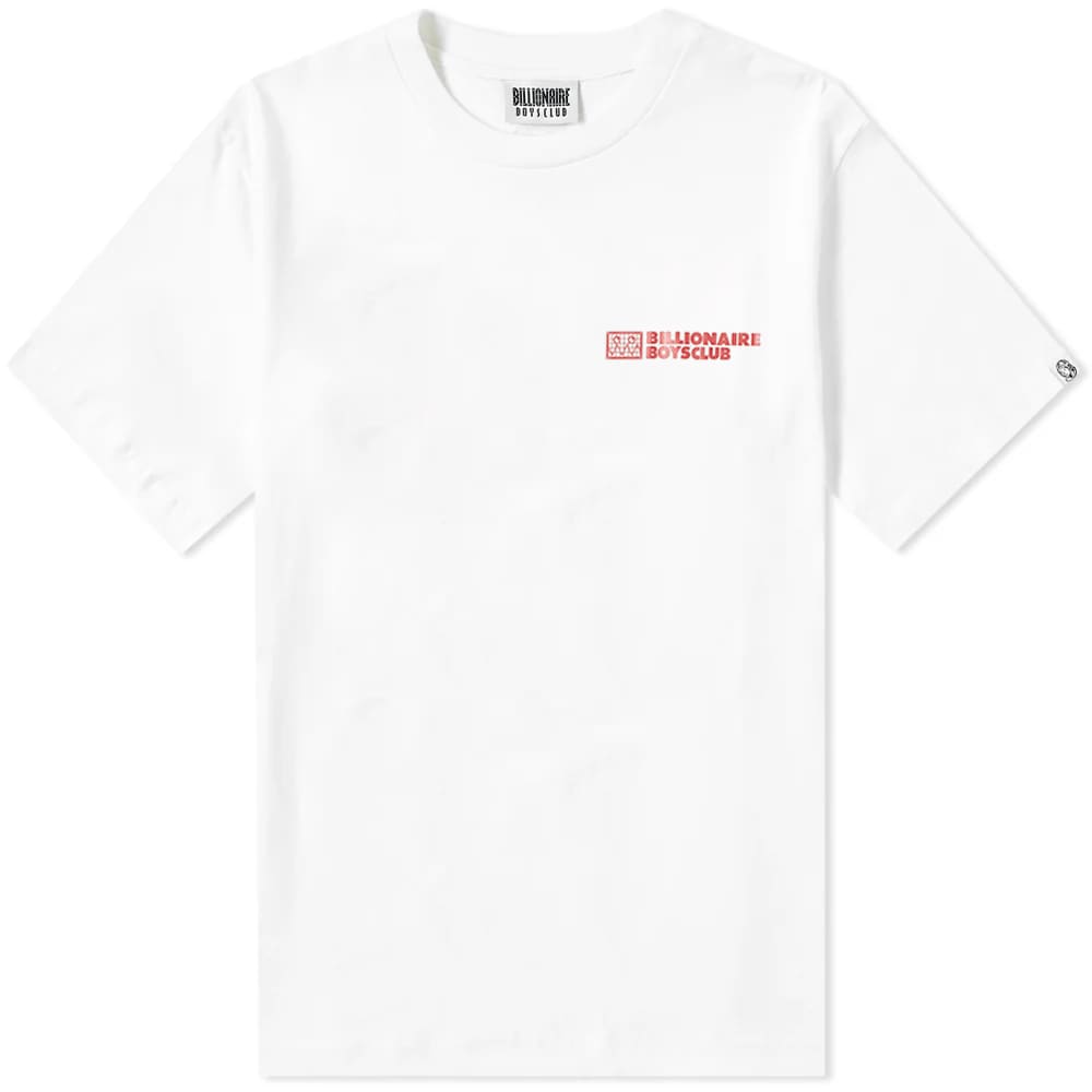 Finished in white cotton with a comfortable ribbed crewneck up top, this tee from Billionaire Boys Club offers a look into the futuristic minds of founders, Nigo and Pharrell. Wearing a robotic face alongside simple printed branding, the split panel construction adds an alternate element to this t-shirt, giving a unique identity despite its minimal approach.100% CottonPanelled ConstructionRibbed CrewneckPrinted BrandingWoven Brand Tab