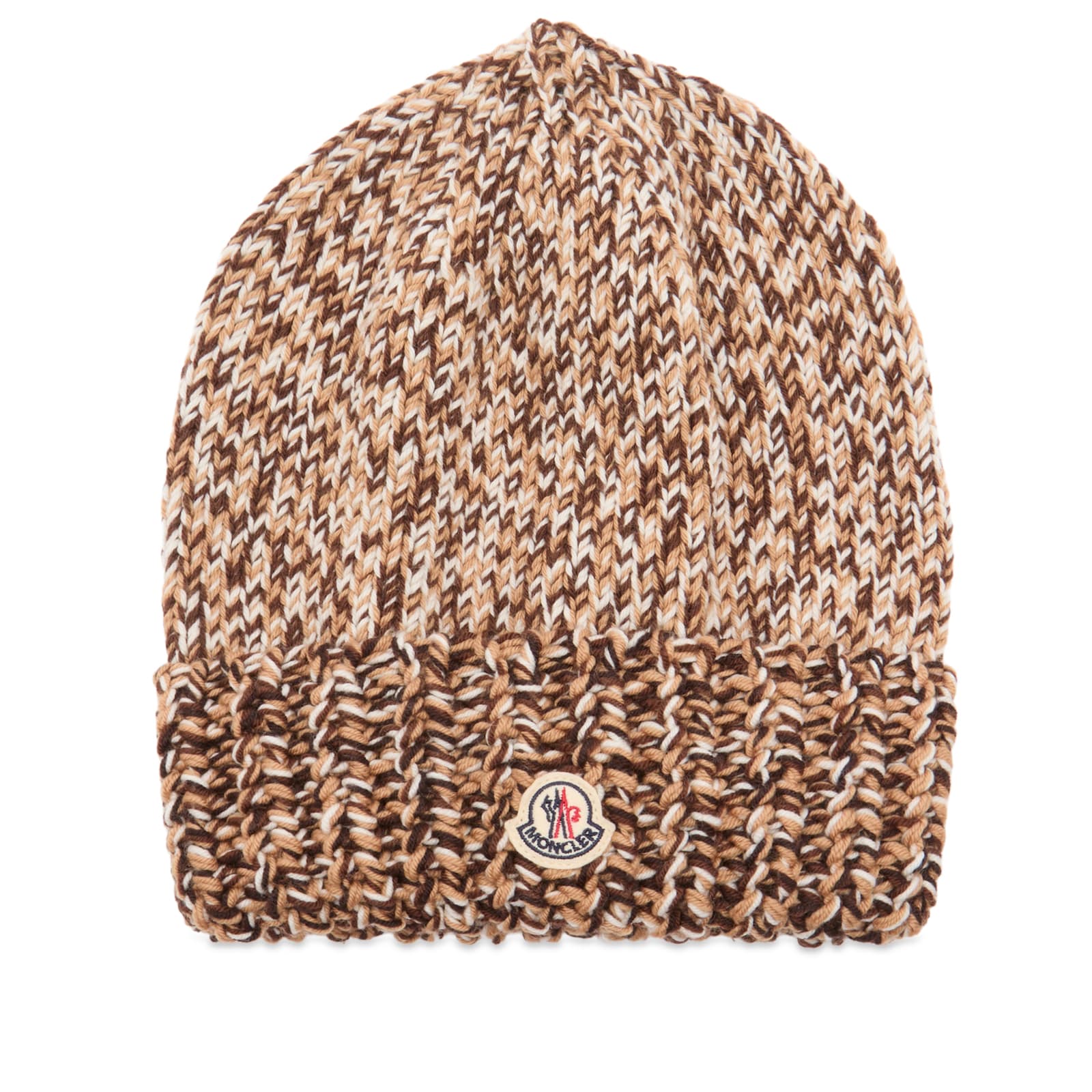 Moncler Women's Medium Brown Wool Beanie Hat