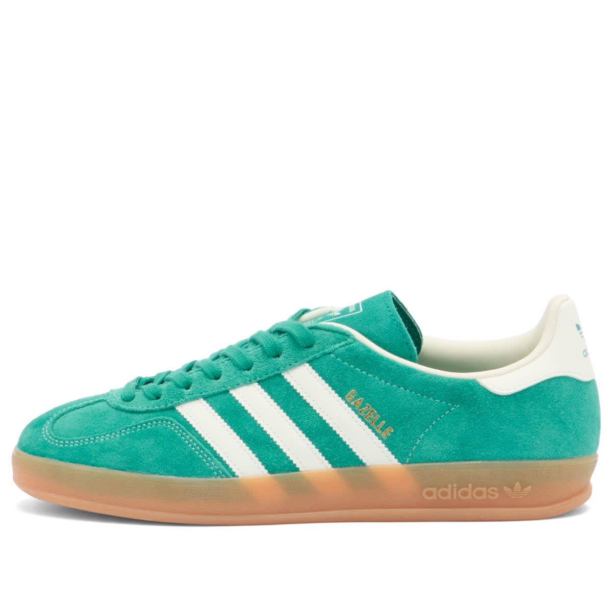 Adidas Unisex Pure Teal/Off White& Gold Gazelle Indoor Sneaker
