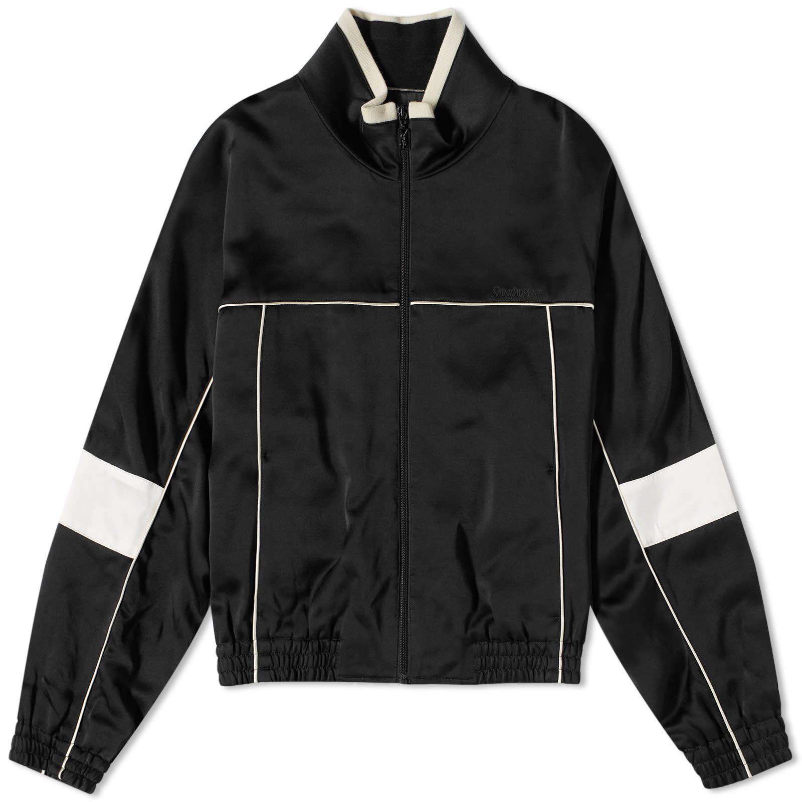 Saint Laurent Piping Track Jacket Black END.