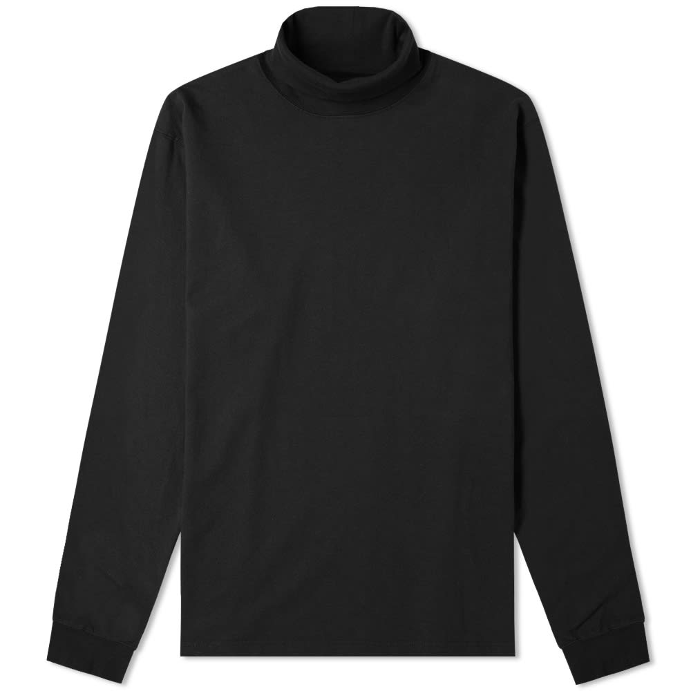 Beams Plus Long Sleeve Mock Neck Tee Black | END.