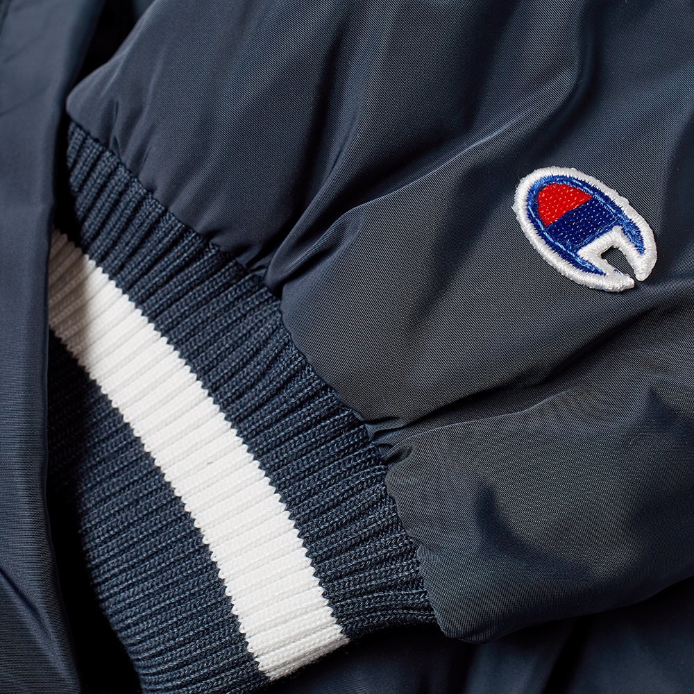 Champion x Beams Nylon Varsity Jacket Navy | END.