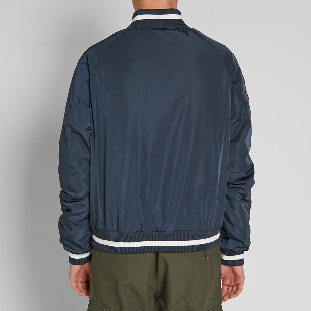 Champion x Beams Nylon Varsity Jacket Navy | END.