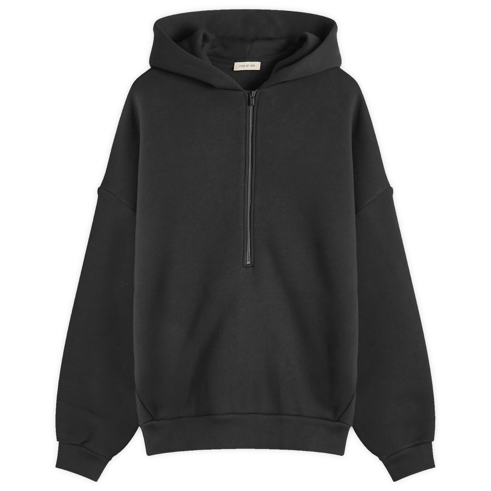 パーカー・フーディ Fear Of God Jet Black Sporty Nylon Half Zip Sweatshirt Buy Fear of God Essentials Nylon Filled Half Zip Hoodie 'Jet