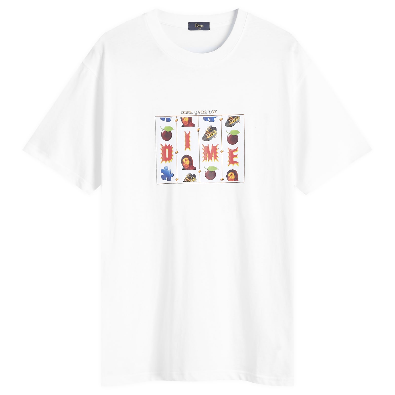 Dime Men's Cursive Power T-Shirt Dark Brown - Curated Menswear