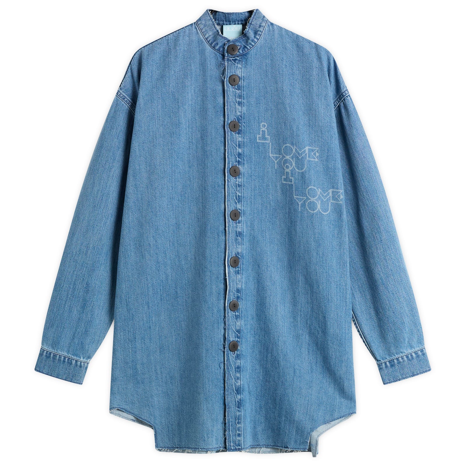 EBIT Denim ‘I Love You’ Shirt Blue