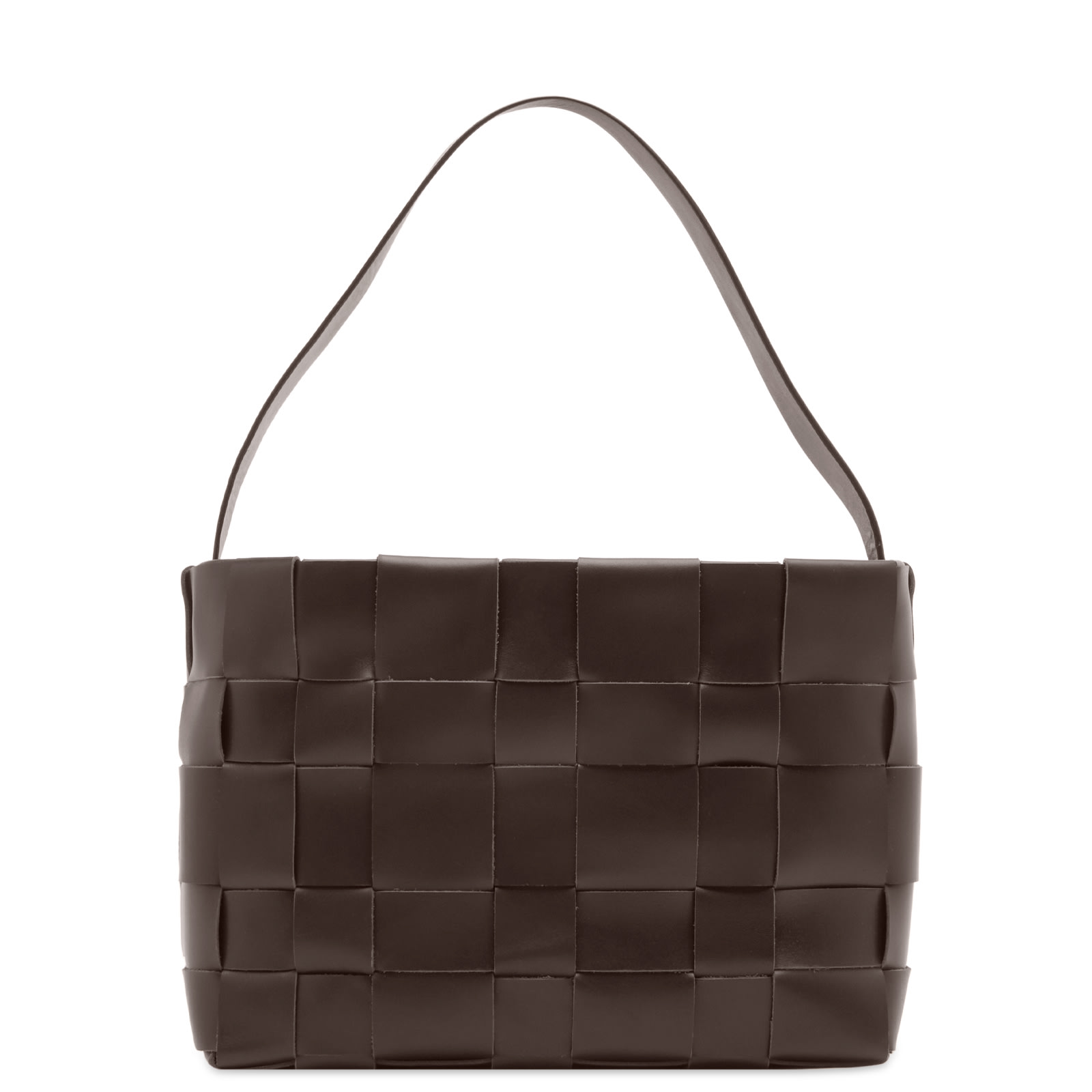 ST. Agni Women's Woven Mini Tote in Chocolate 