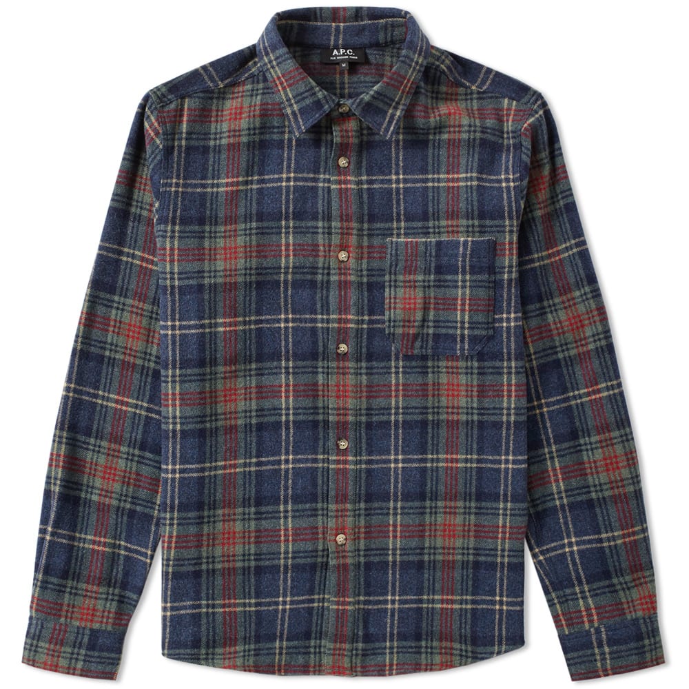 A.P.C. Trevor Overshirt (Heathered Steel Blue)