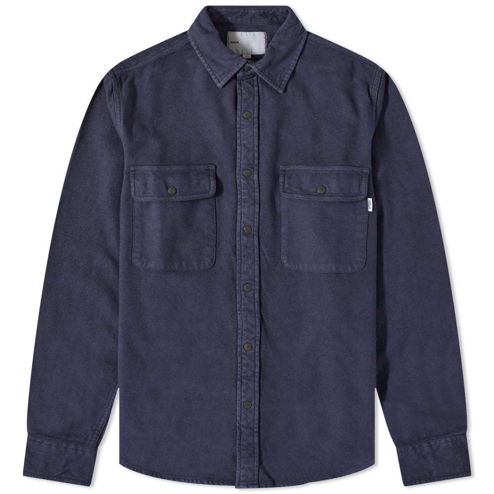 Adsum Natural Garment Dyed Chamois Workshirt Dark Navy END. (US)