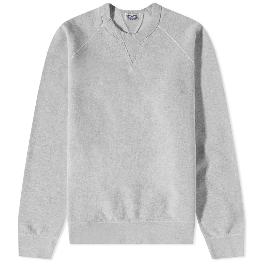 Velva Sheen 10oz WV Fleece Crew Sweat Heather Grey END.