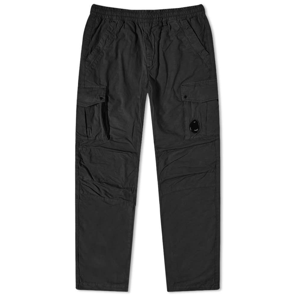 C.P. Company Elasticated Waist Micro Reps Cargo Pant Black END.