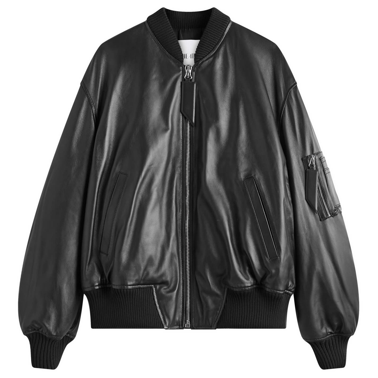 ジャケット THE ATTICO Women Jackets 247WCG63 W046 100 BLACK Black bomber for Women | THE ATTICO®