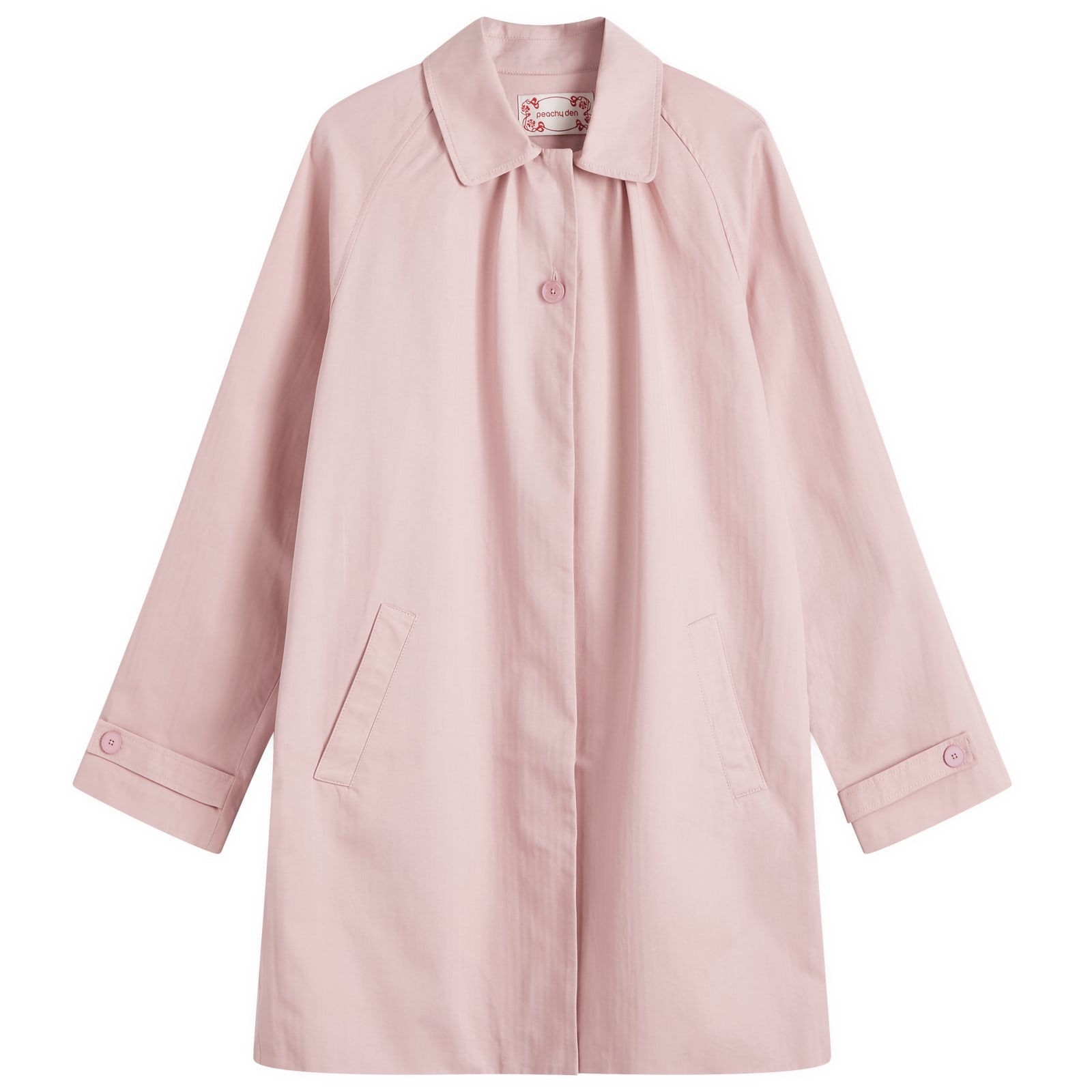 コート Peachy Den Cheri Mac Coat Peachy Den Women's Cheri Mac Coat in Sage Peachy Den