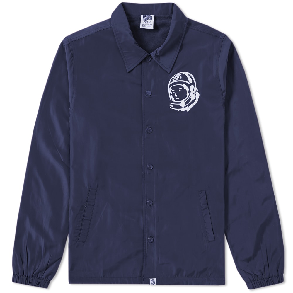 Back with their modest colour palette and seasonal graphics, Billionaire Boys Club bring back the Coach jacket for their transition into Spring. Updating the traditional blank canvas, the street-ready label place collegiate styling with helmet breast print and arch logo back print, finished with snap button closure and a woven label to the hem.

100% Polyester
Press Stud Closure
Helmet Chest Prints
Arch Logo Back Print
Woven Label