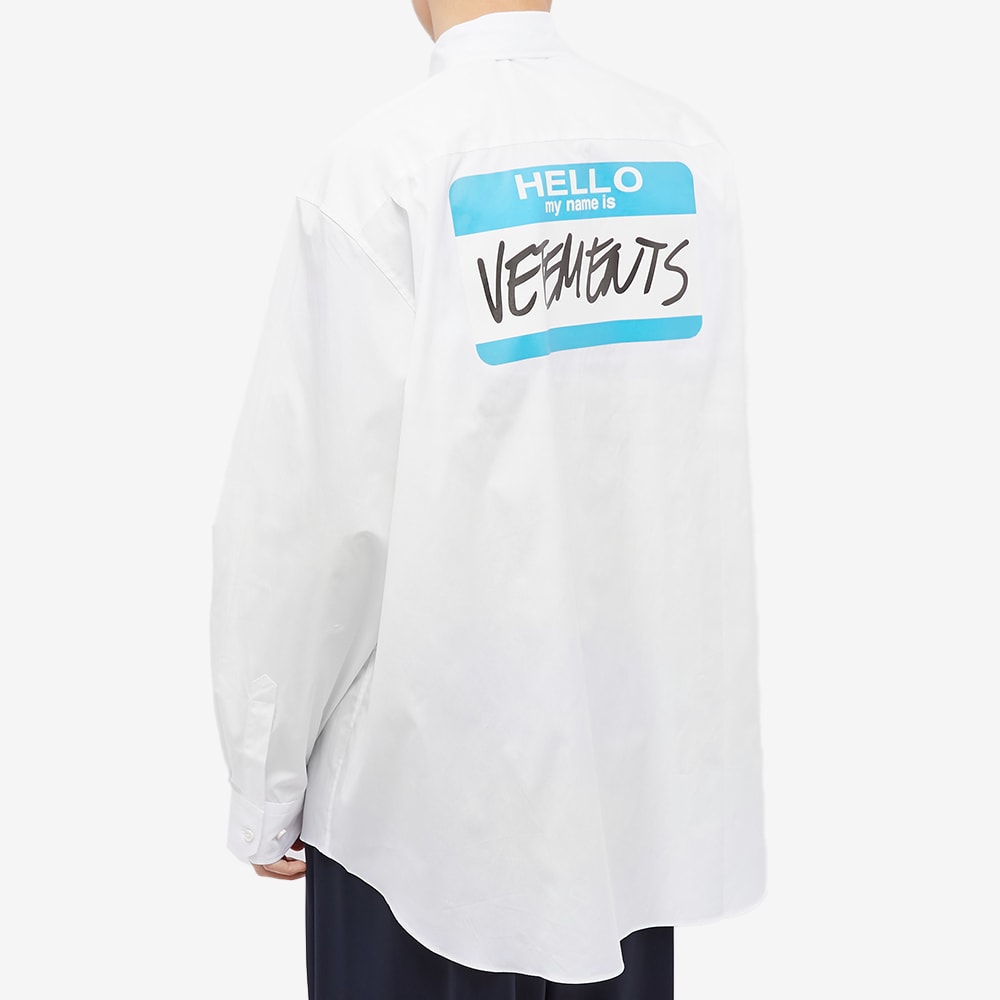 VETEMENTS My Name Is Shirt White | END. (JP)