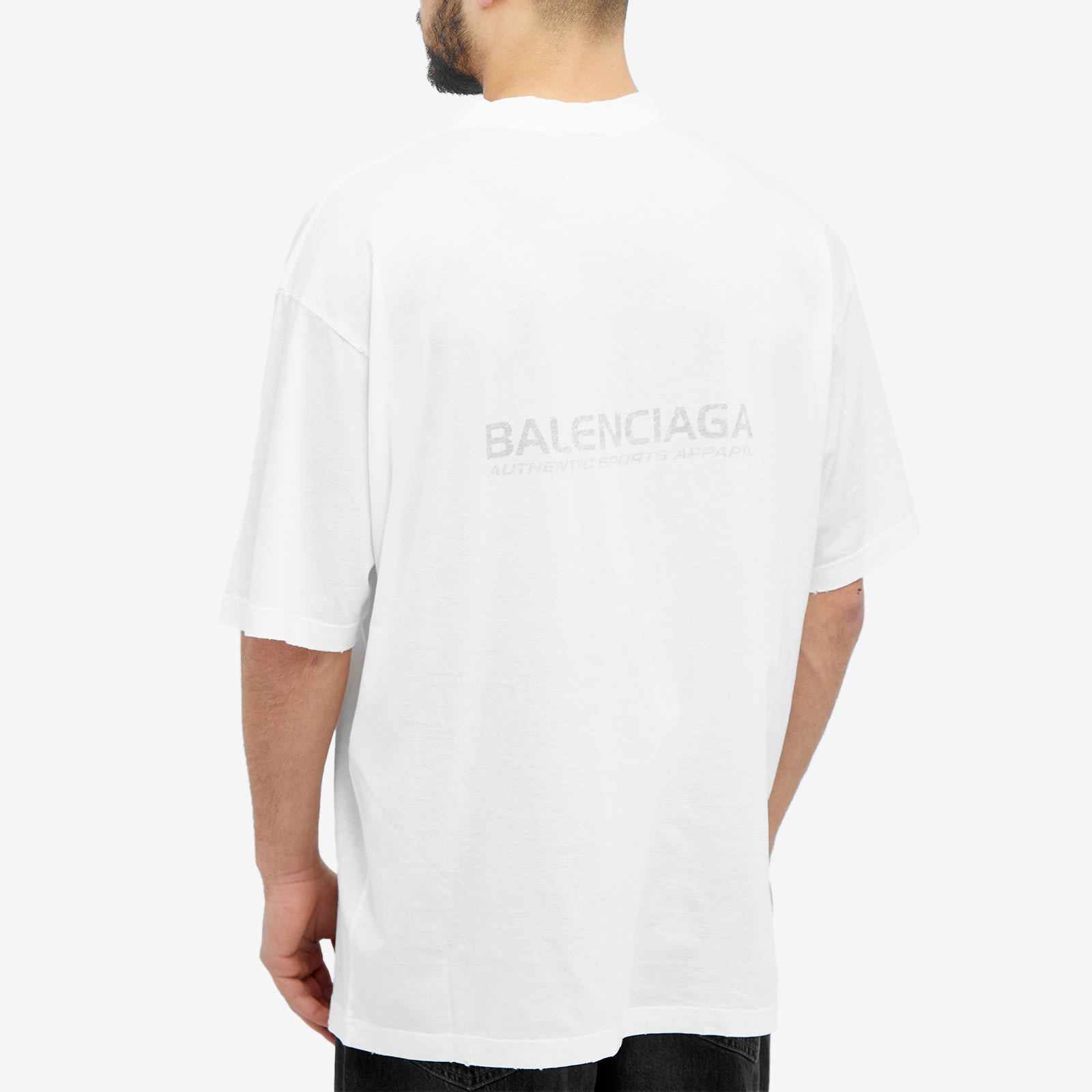 【BALENCIAGA】レギュラーフィット Tシャツ WMNS) Balenciaga T-shirt Medium Fit 'Black Faded
