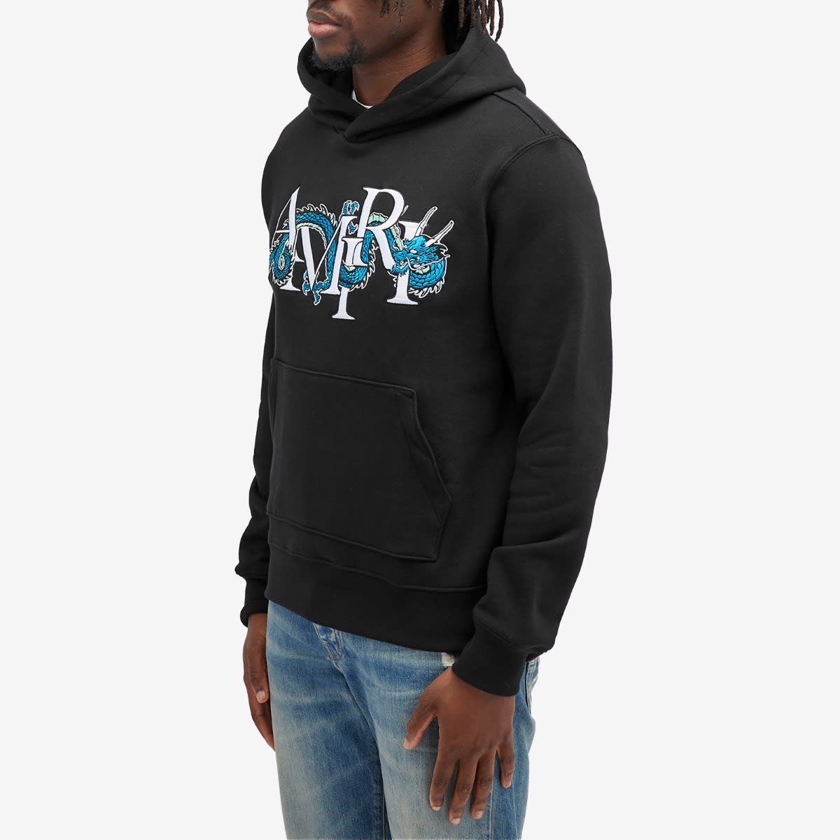 AMIRI Men's CNY Dragon Hoodie Black | AMJYHD1004-BLK | FOOTY.COM