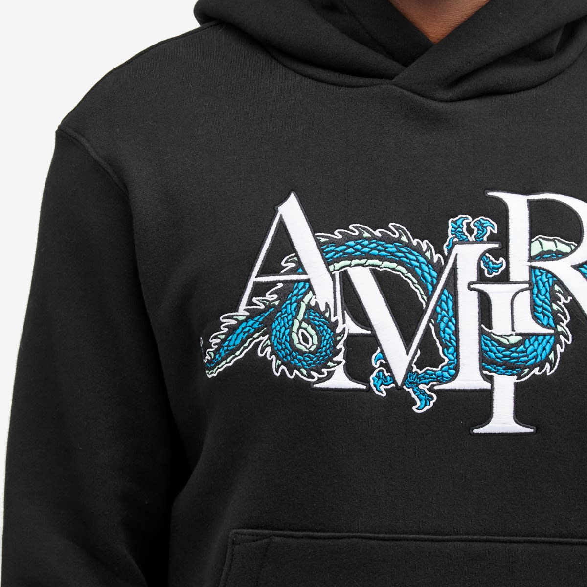 AMIRI Men's CNY Dragon Hoodie Black | AMJYHD1004-BLK | FOOTY.COM