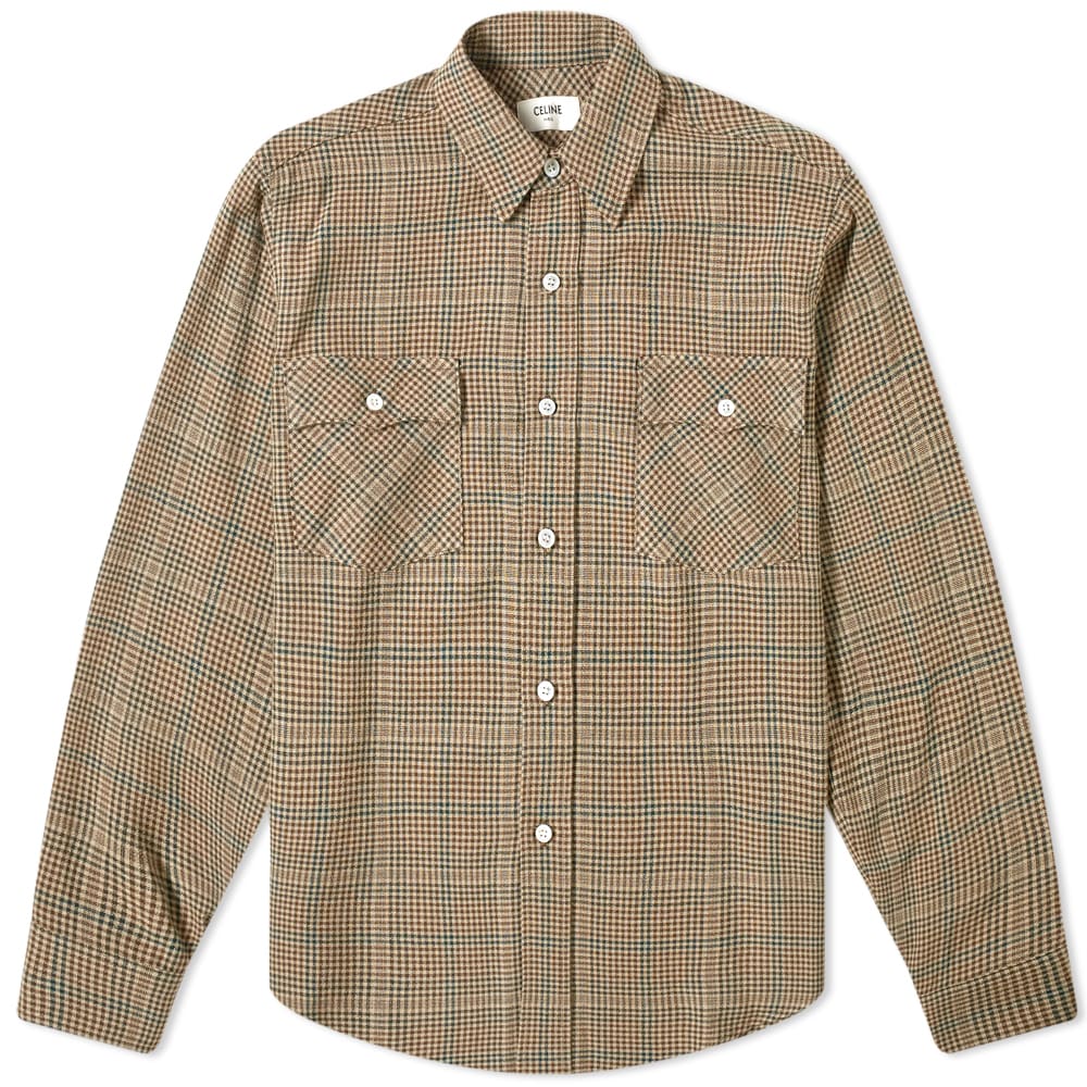 Celine plaid shirt clearance