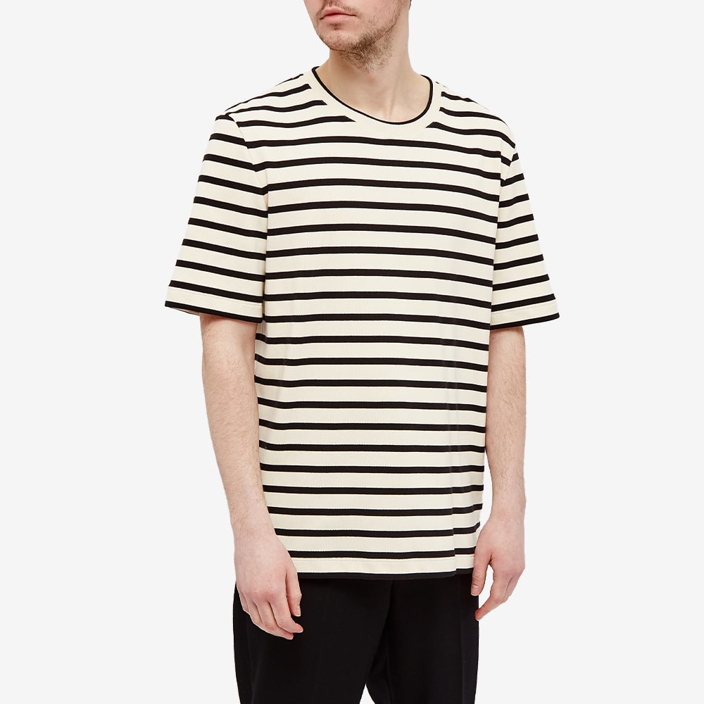 Jil Sander Plus Striped Tee Open Grey 