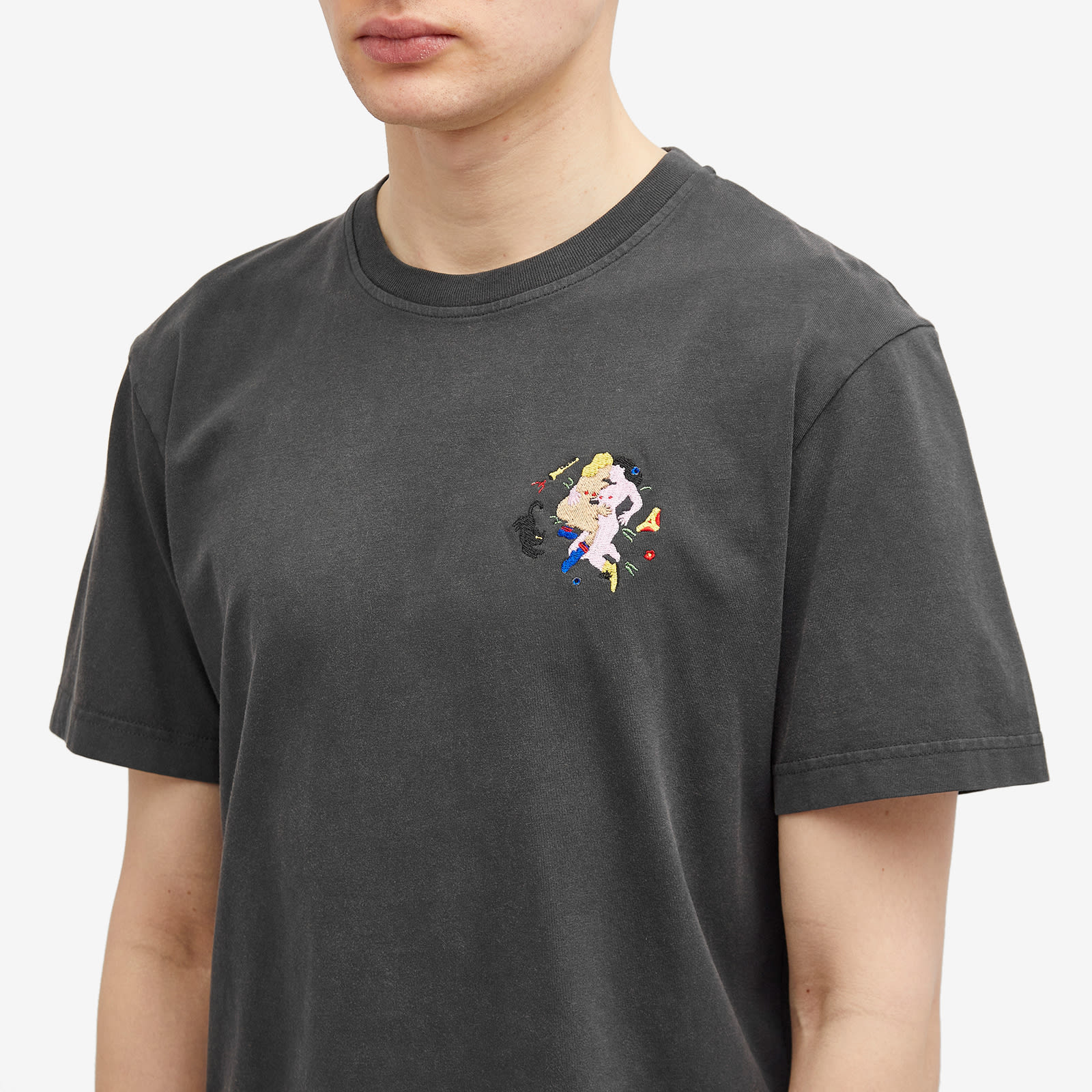 【関税込み】Carne Bollente グレー Earth Beat Tシャツ Carne Bollente メンズ tシャツ | SSENSE 日本