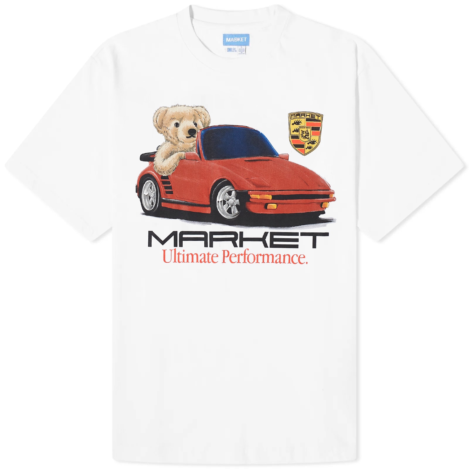 ★MARKET★ M ULTIMATE PERFORMANCE BEAR TSHIRT WHITE ULTIMATE MARKET Ultimate performance Bear T-Shirt White | END. (US)