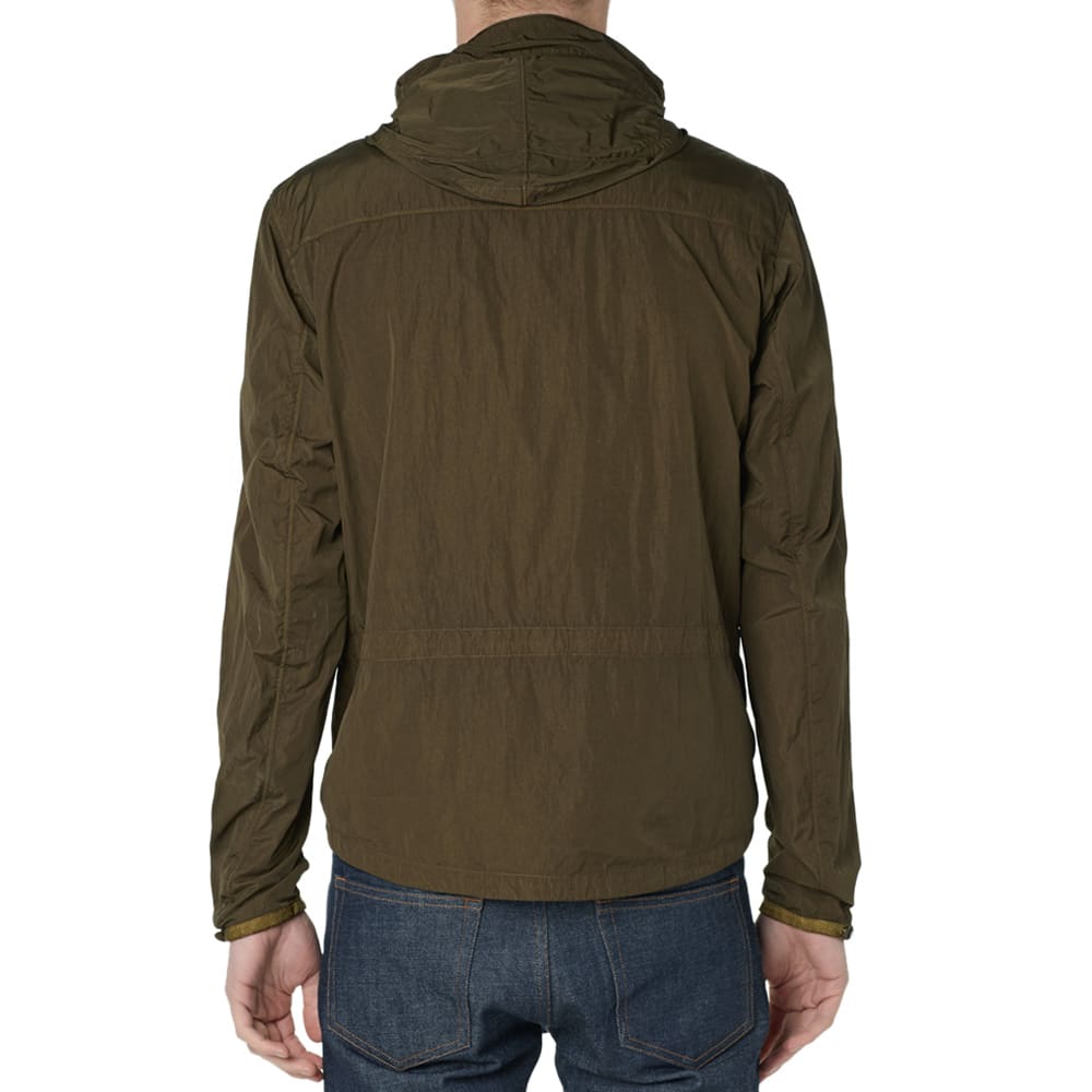 C.P. Company Chrome Nylon Multi Pocket Concealed Goggle Jacket Olive