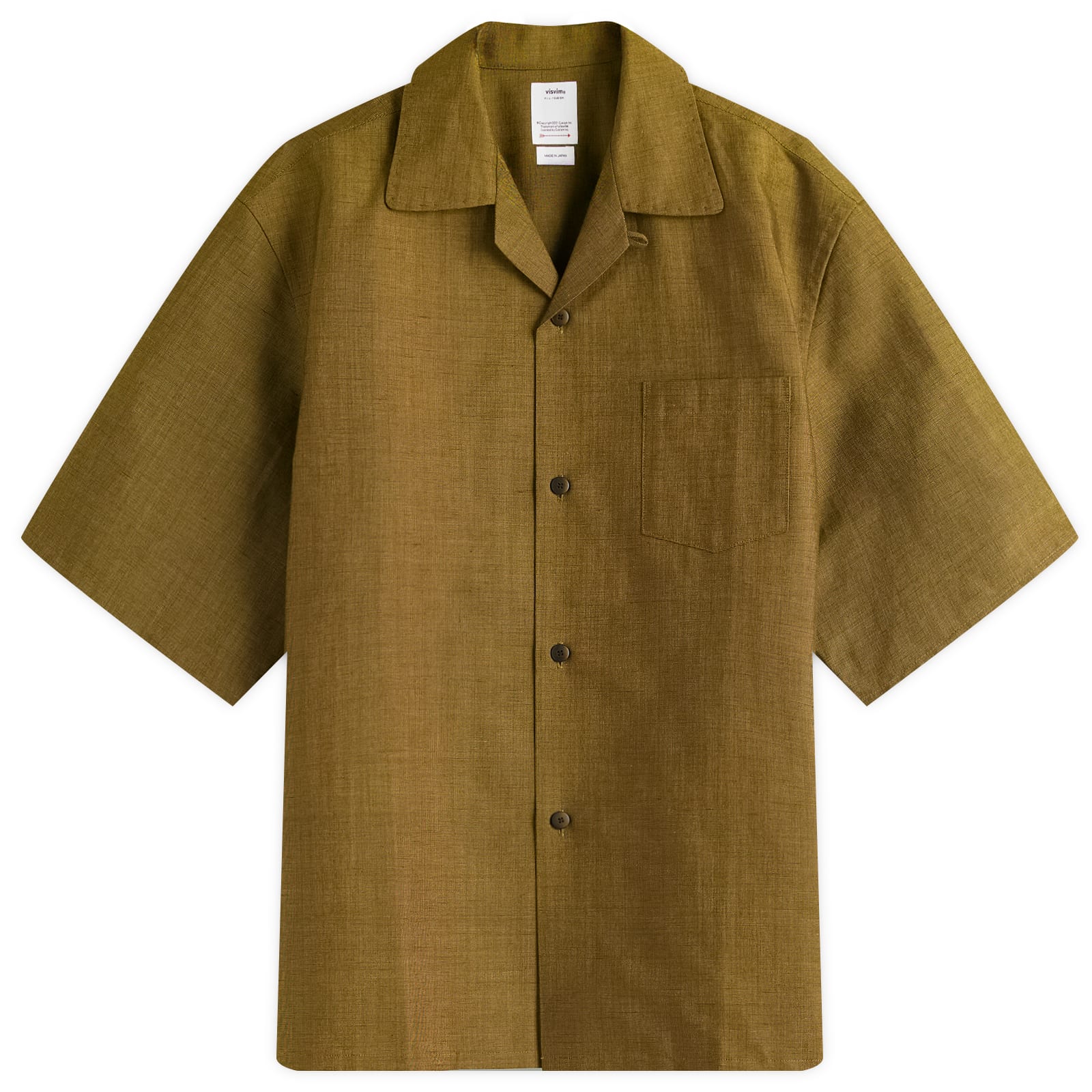 Visvim Keesey Silk Chambray Vacation Shirt Khaki | END. (US)