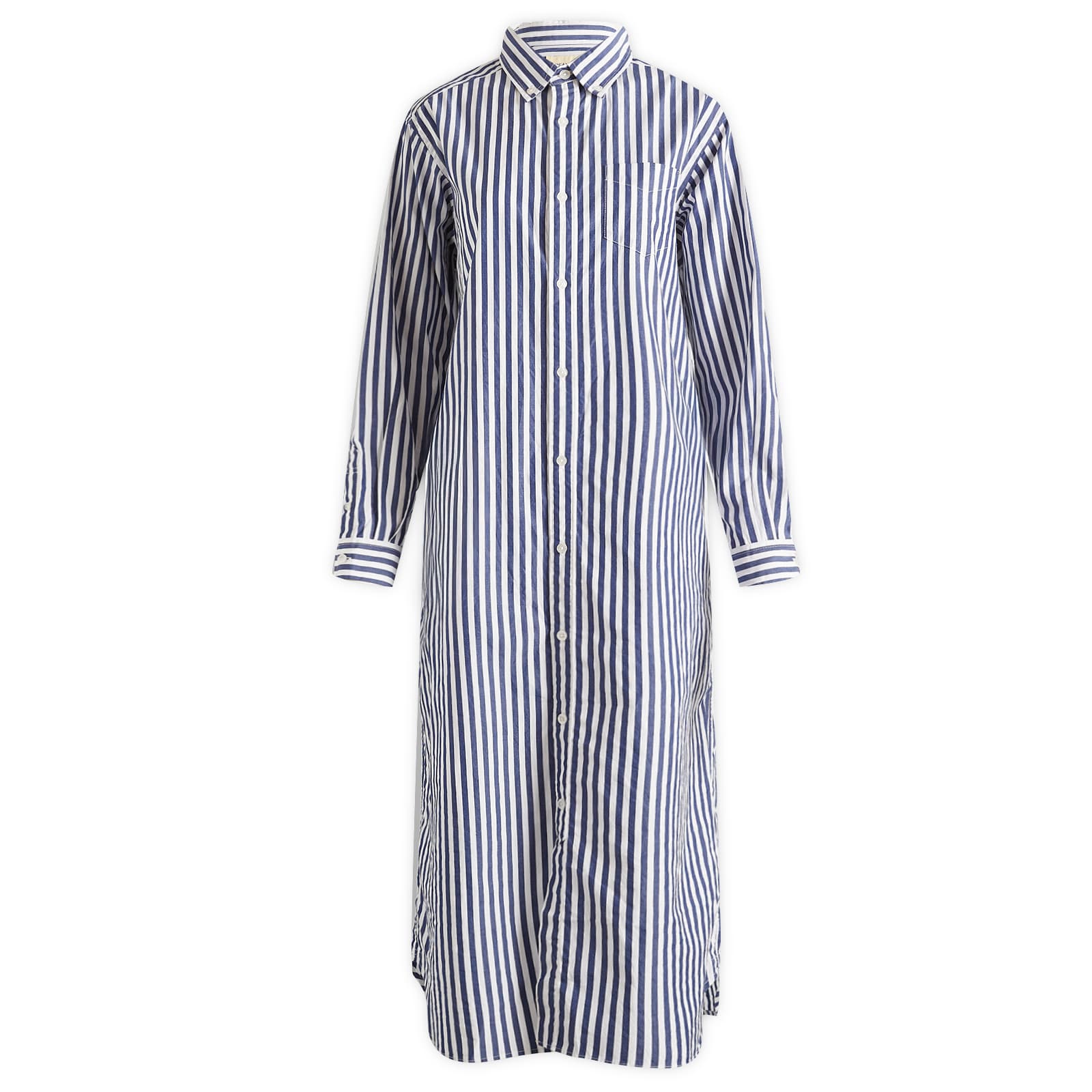 Beams Boy Women’s Stripe Maxi Shirt Dress Navy
