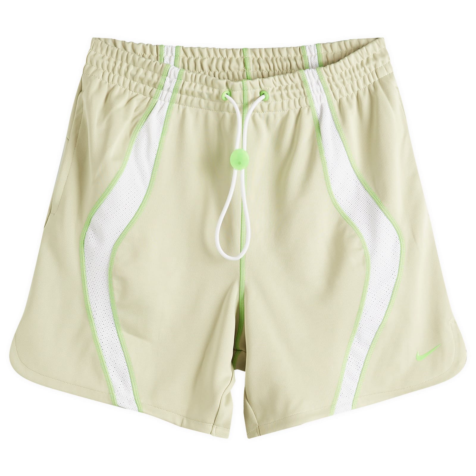 olive green nike woven shorts