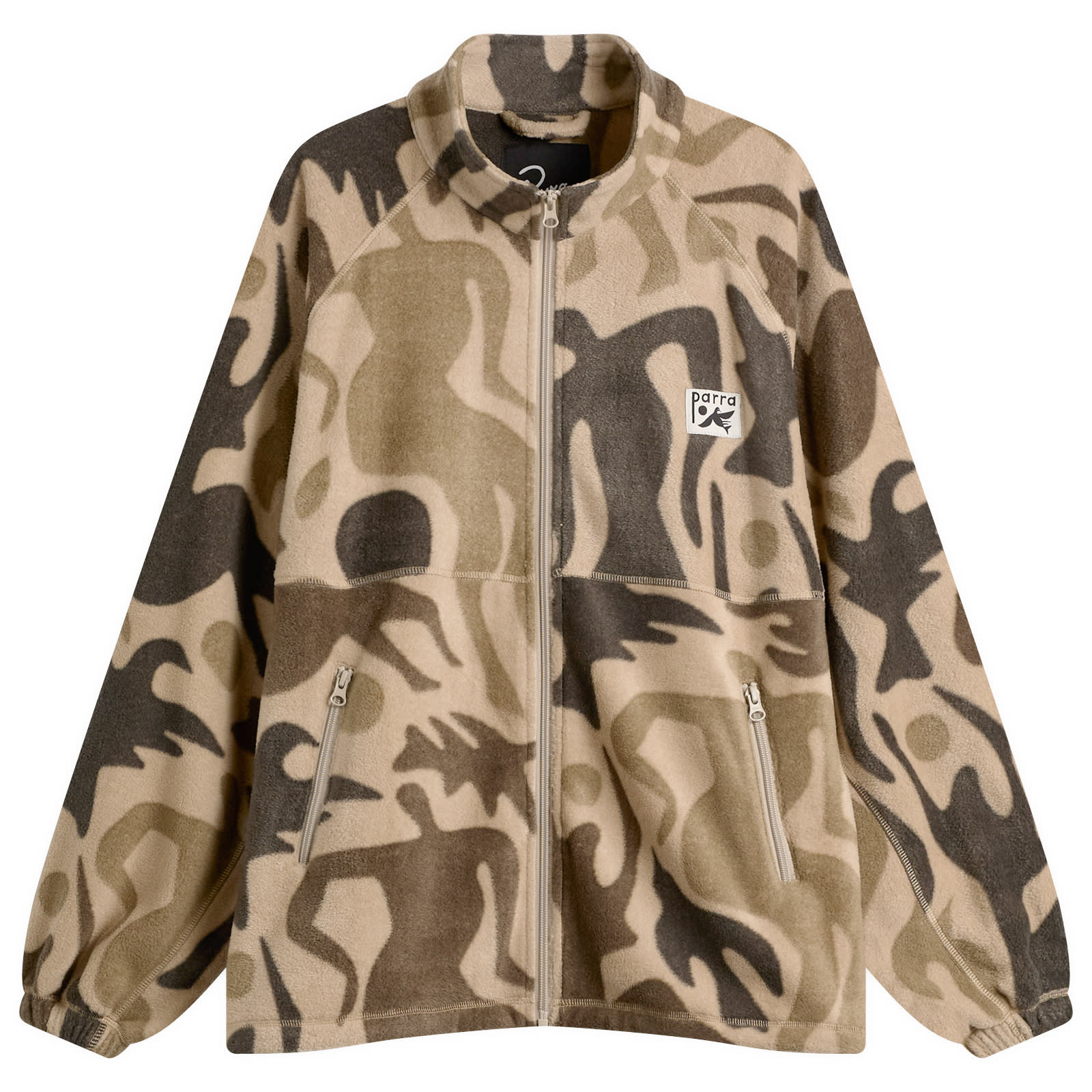 By Parra — By Parra Men's Just Like Heaven Fleece Jacket in Sand, Size X-Large