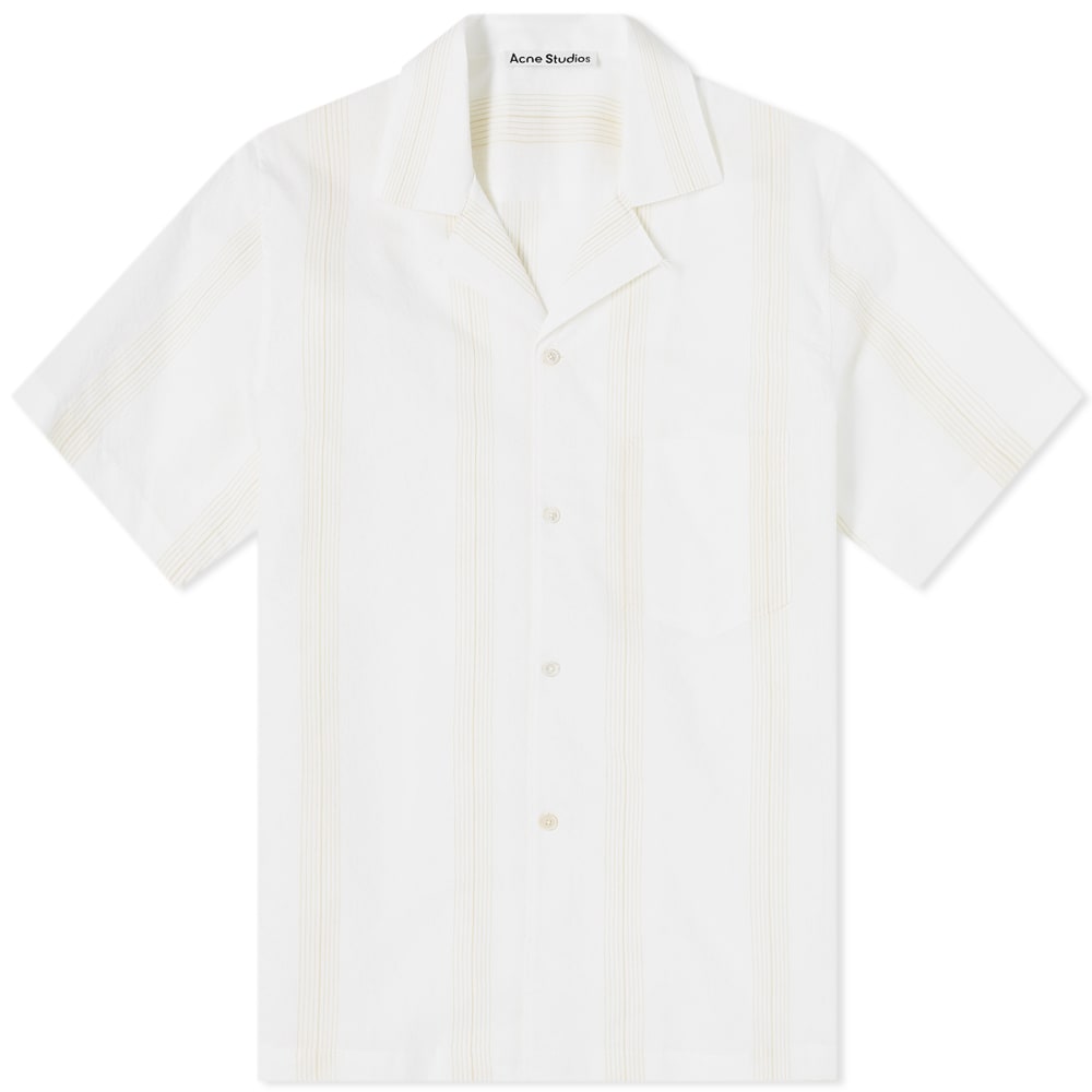 Acne Studios Short Sleeve Simon Stripe Shirt