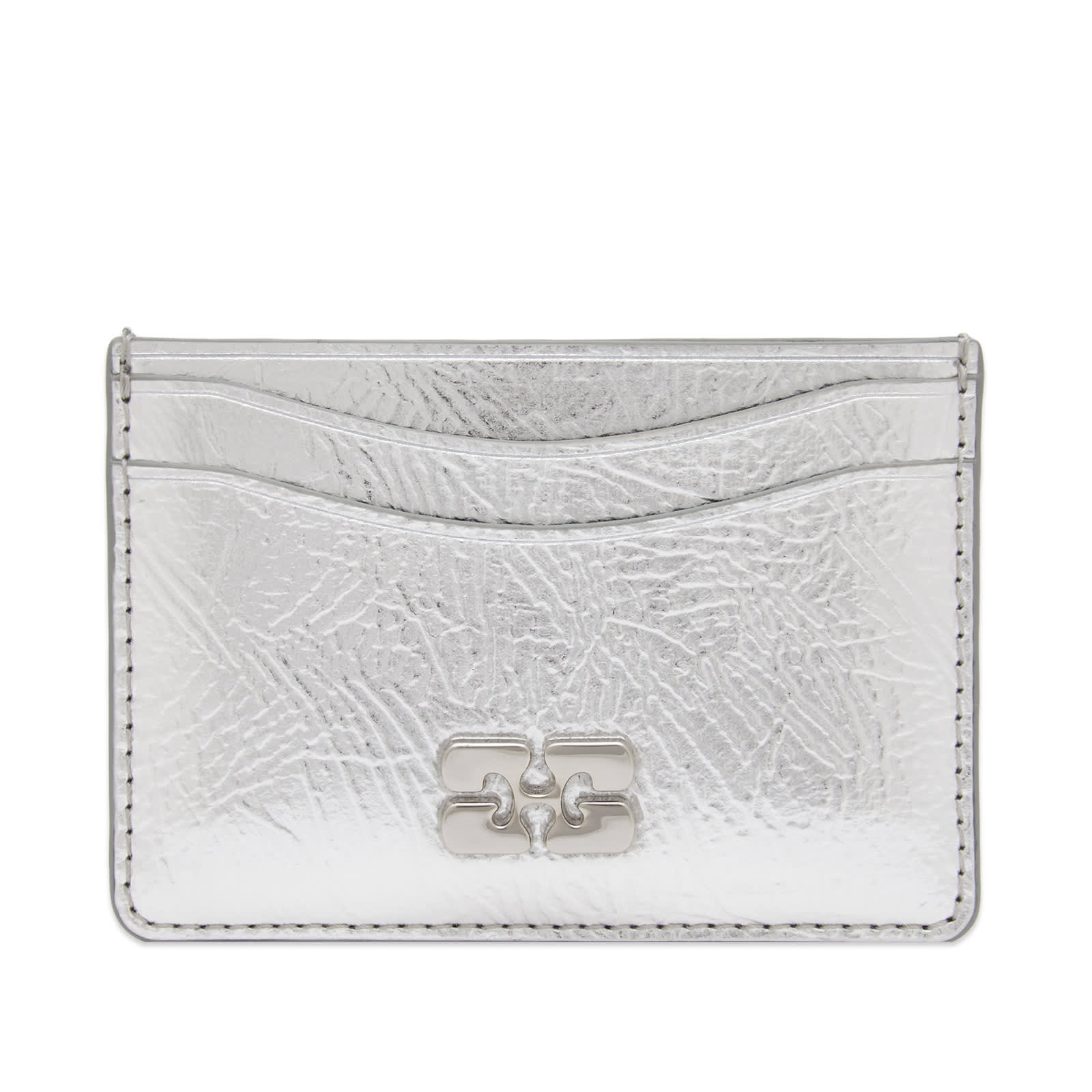 Ganni Bou Card Holder Silver Silver | END. (CA)
